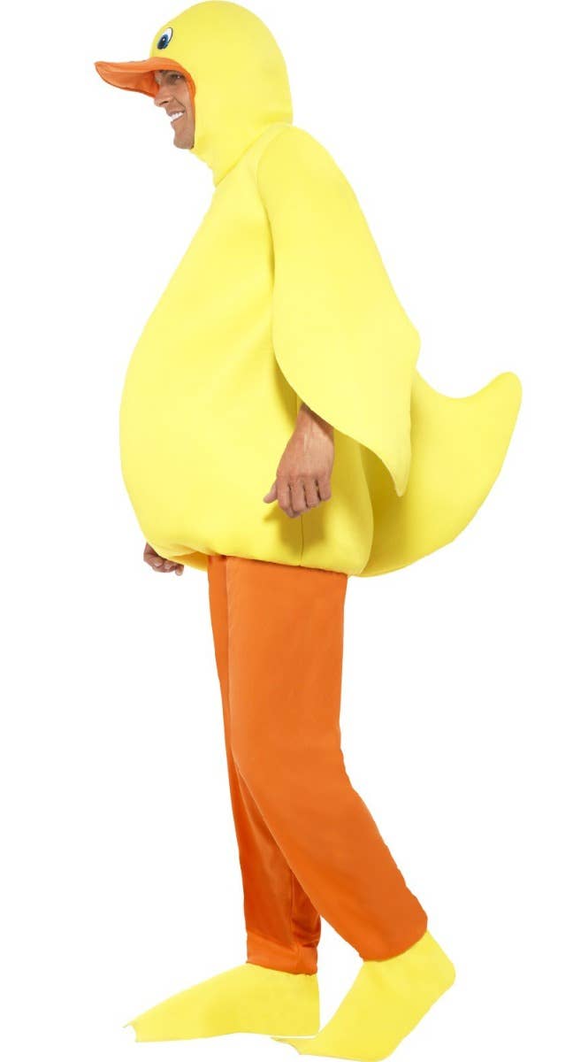 Adult's Funny Yellow Duck Fancy Dress Costume Side Image