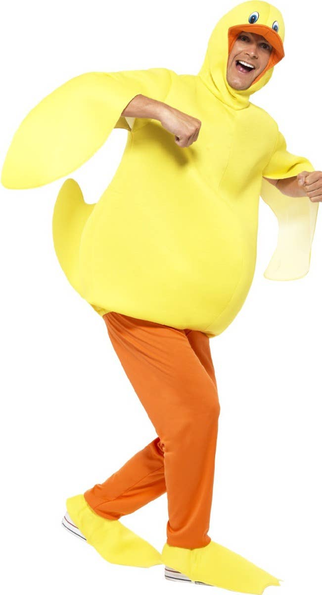 Adult's Funny Yellow Duck Fancy Dress Costume Front Image