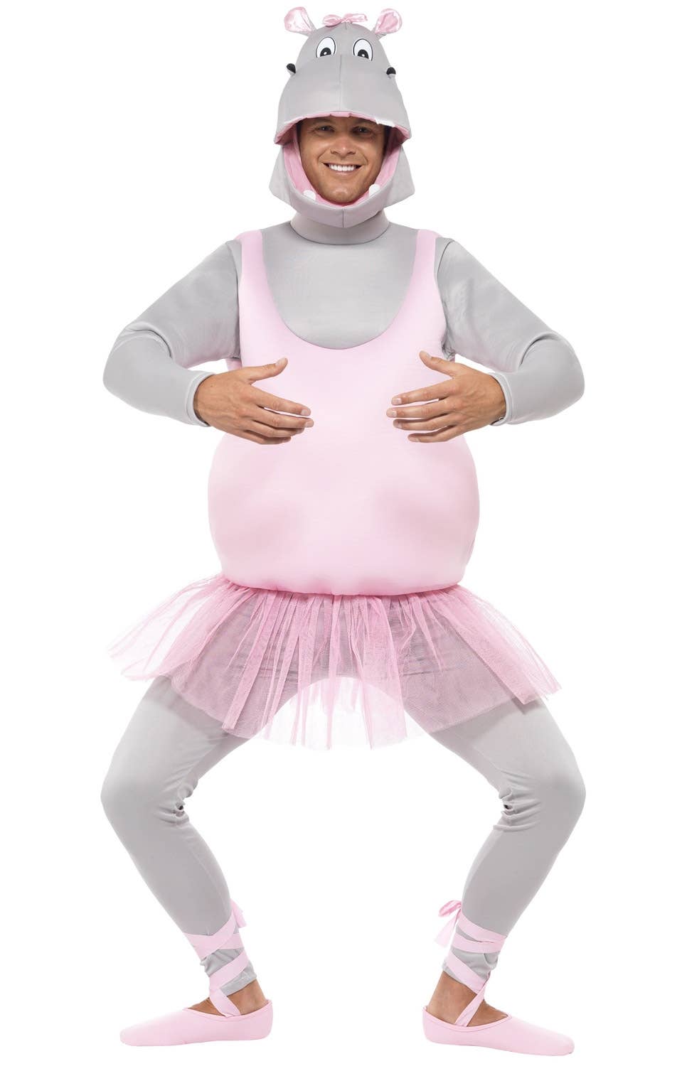 Ballerina Hippo Funny Adult's Fancy Dress Costume Image 2