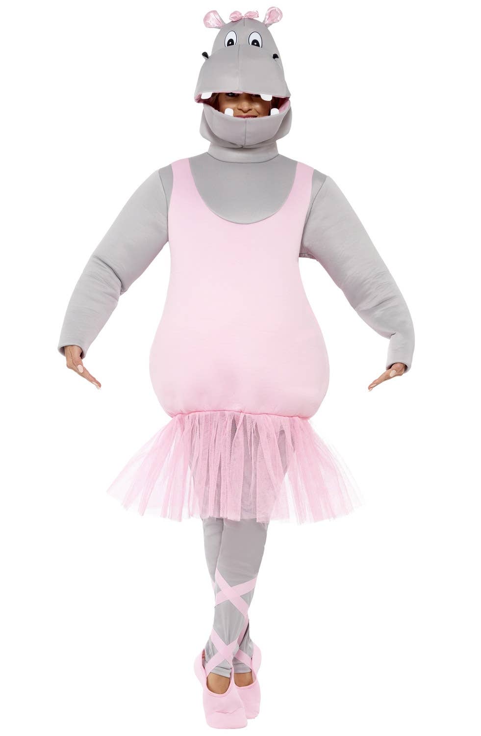 Ballerina Hippo Funny Adult's Fancy Dress Costume Image 1