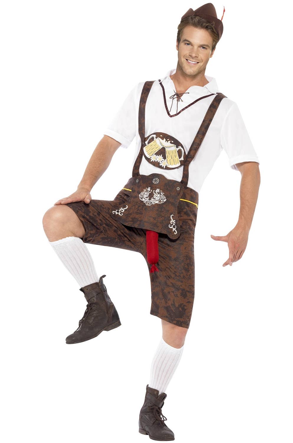 Brad Wurst Funny German Lederhosen Oktoberfest Costume Image 2