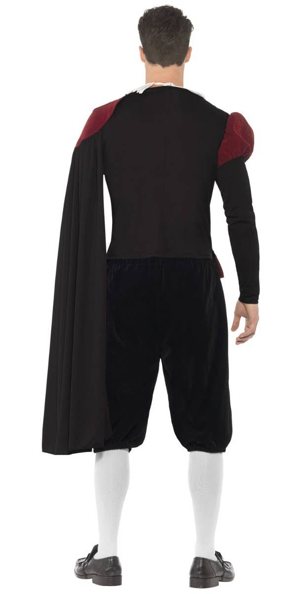 Men's Tudor Lord Medieval Deluxe Fancy Dress Costume Back Image