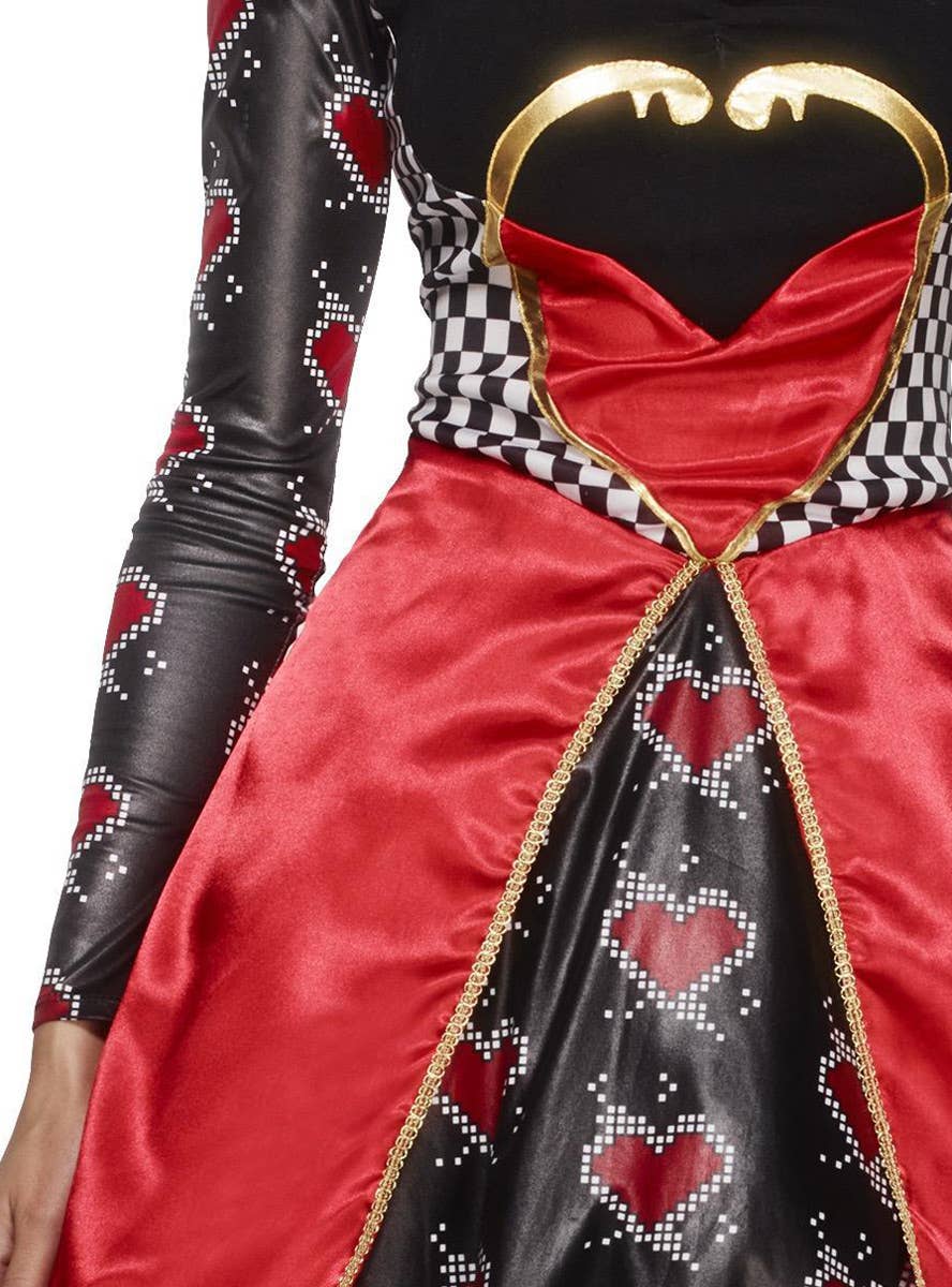 Women's Sexy Queen of Hearts Costume Close Front Image