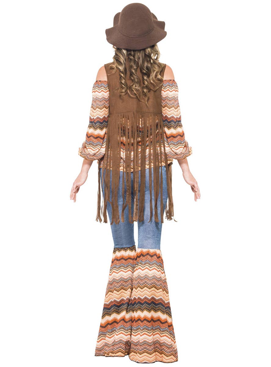 Women's Harmony Hippie 70's Costume Back Image