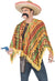 Men's Mexican Poncho Men's Wild West Costume Front