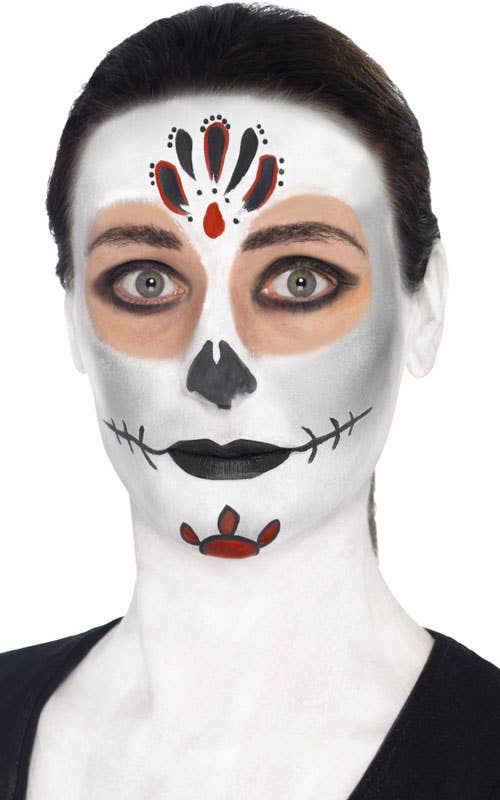 Day of the Dead Sugar Skull Costume Makeup Set - Alternative Image 4