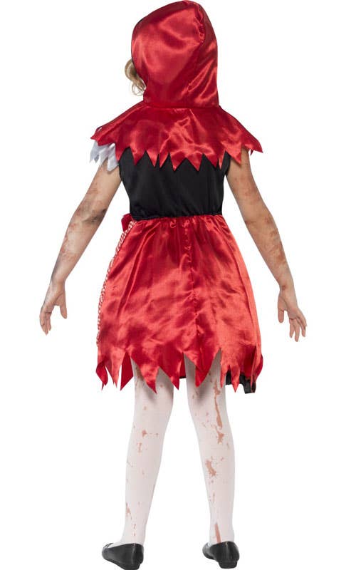 Zombie Red Riding Hood Girl's Halloween Costume Back