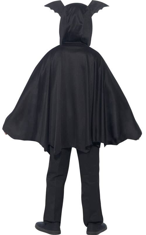 Boy's Hooded Bat Cape Costume Back View