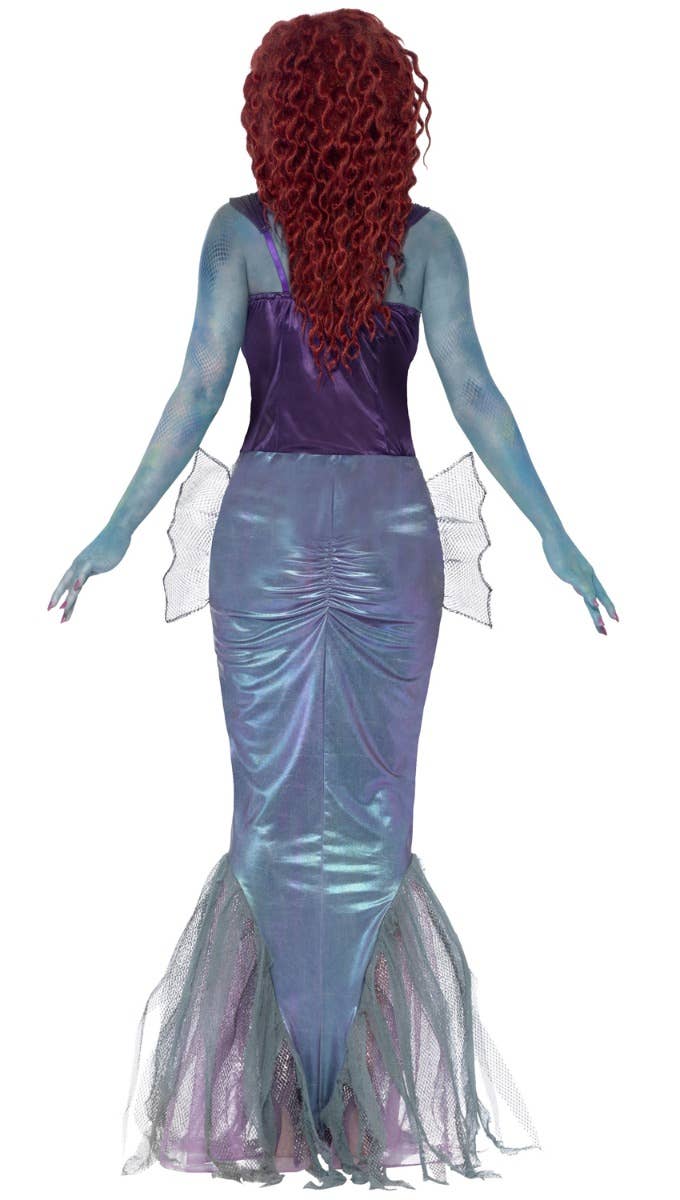 Women's Sexy Zombie Mermaid Halloween Costume Back Image
