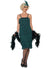 Teal Green Womens Flapper 1920s Costume- Main Image