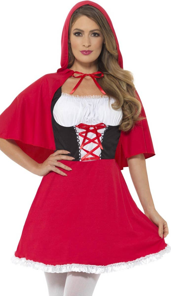 Sexy Little Red Riding Hood Women's Storybook Costume- Close Image