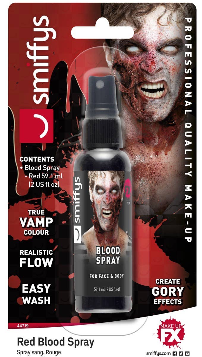 Image of Gory 59ml Bottle of Red Blood Spray