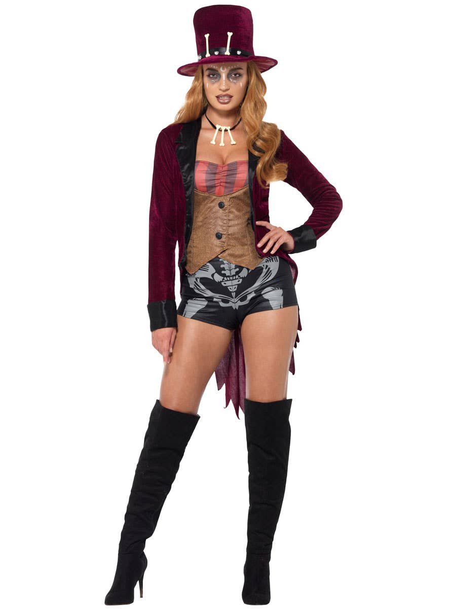 Women's Sexy Voodoo Magic Halloween Fancy Dress Costume Alternate Front Image