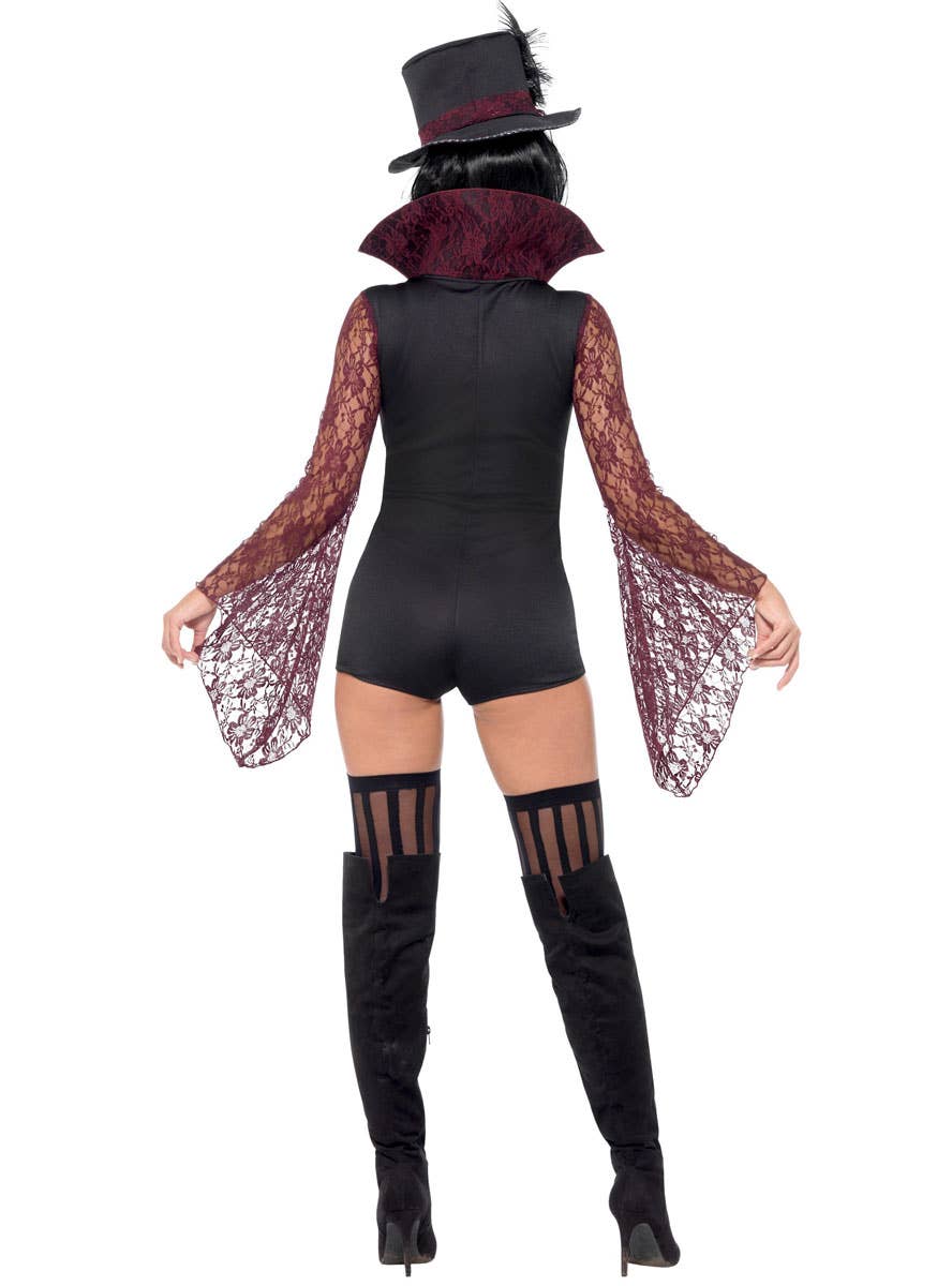 Women's Sexy Fever Vampire Halloween Fancy Dress Costume - Back Image