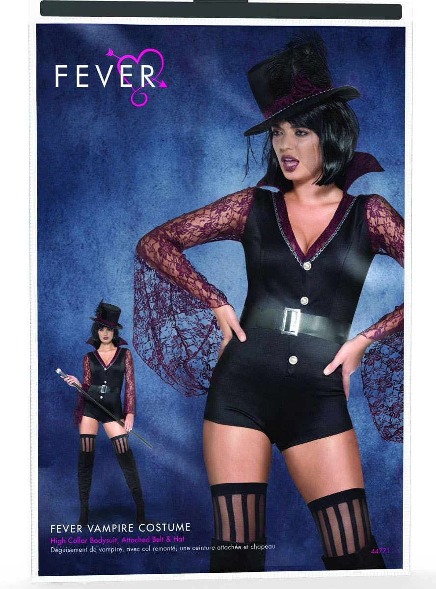 Women's Sexy Fever Vampire Halloween Fancy Dress Costume Packaging Image