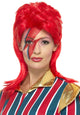Space Superstar David Bowie Red Mullet Costume Wig View 1