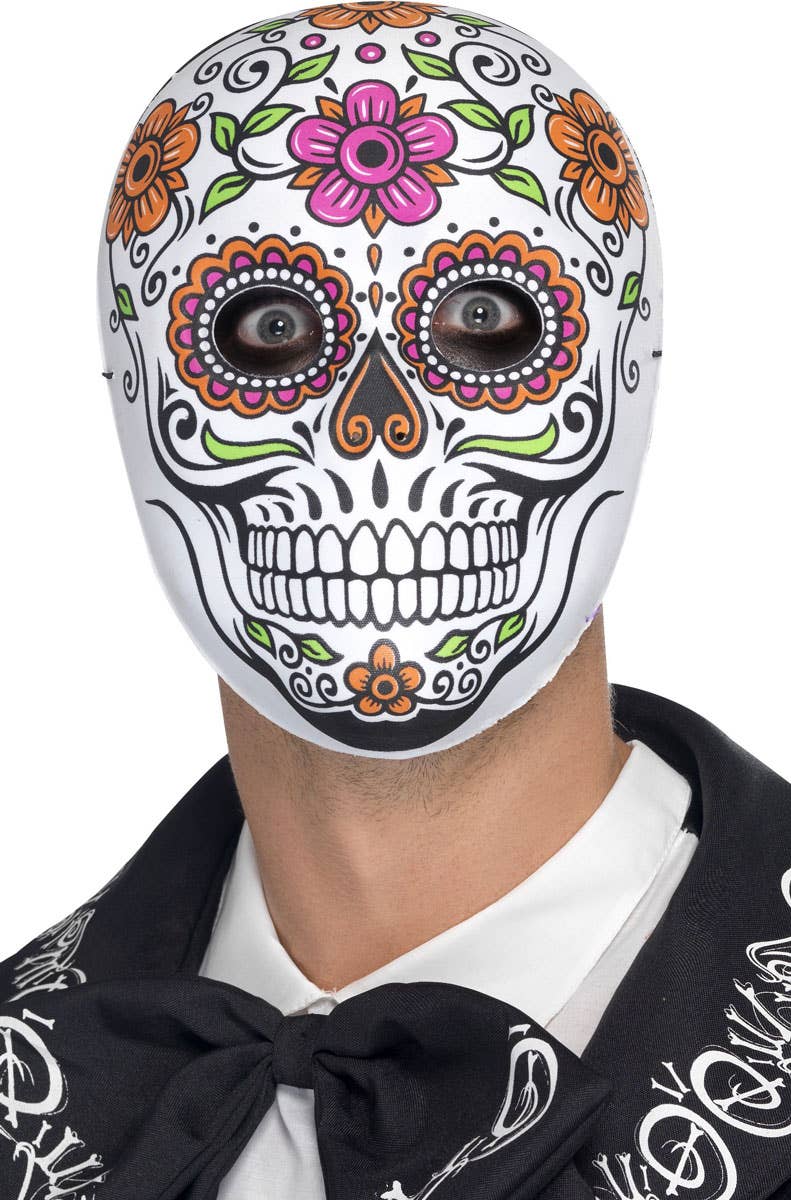 Mexican Sugar Skull Men's Day of the Dead Masquerade Mask