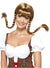 Image of Bavarian Babe Womens Plaited Brown Oktoberfest Wig