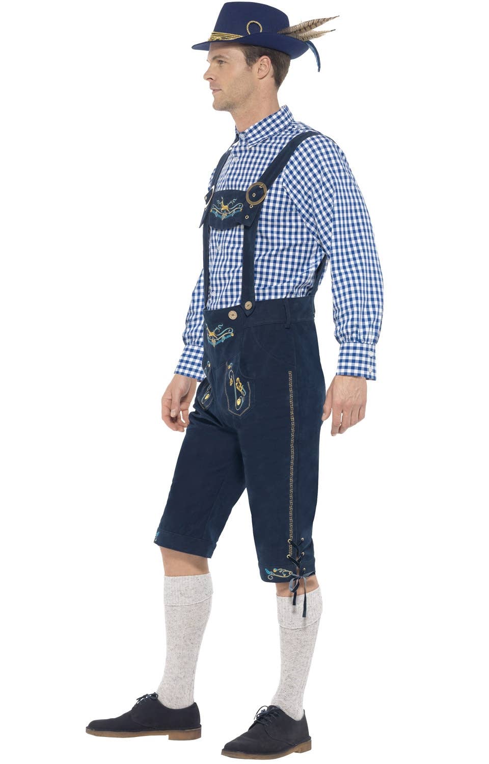 Traditional Men's Rutger Bavarian Lederhosen Oktoberfest Costume Image 3