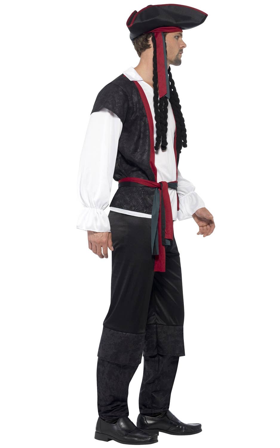 Men's Aye Aye Captain Fancy Dress Pirate Costume Image 3