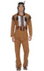 Men's Native American Inspired Indian Warrior Fancy Dress Costume Front Image