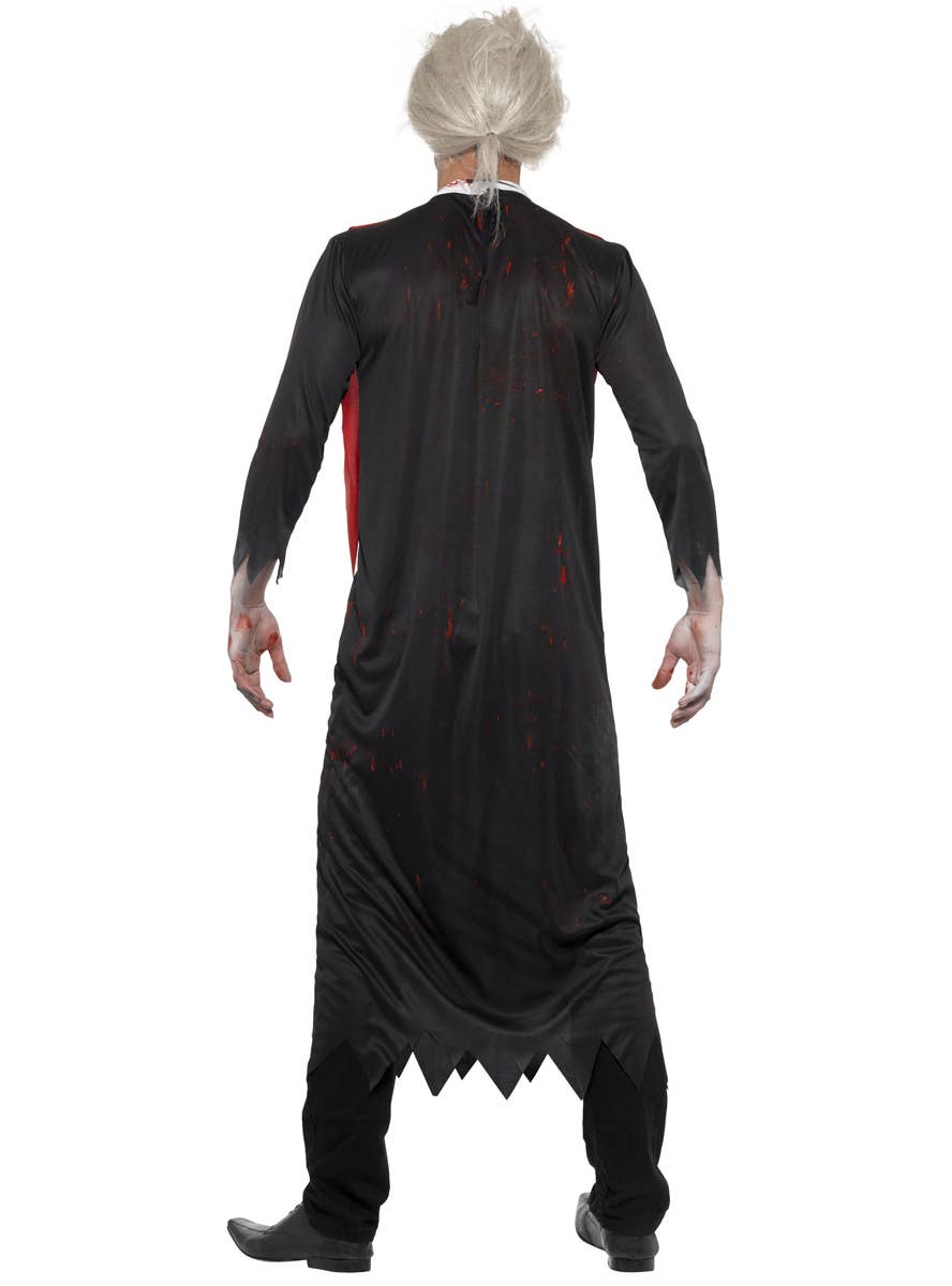 Men's Zombie Priest Costume Back Image