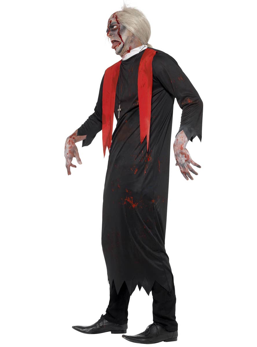 Men's Zombie Priest Costume Side Image