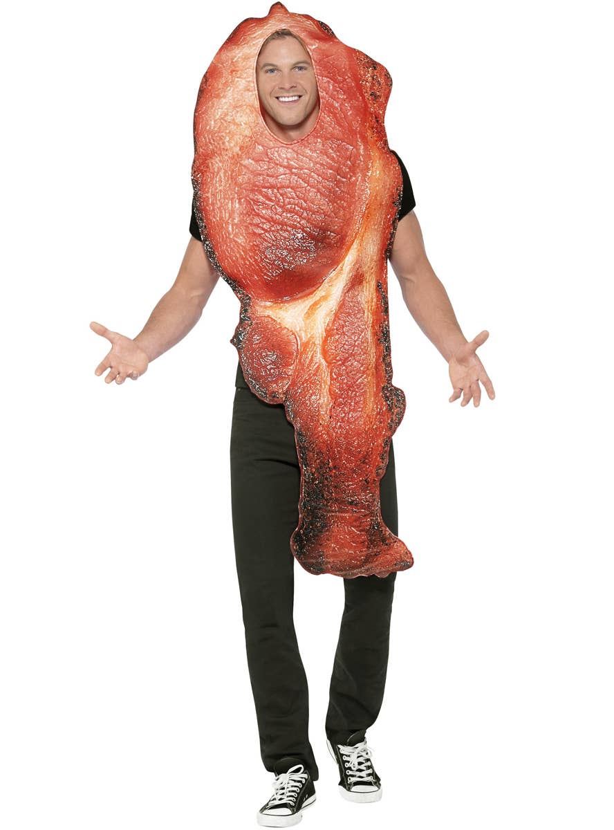 Adult's Funny Bacon Costume - Front Image