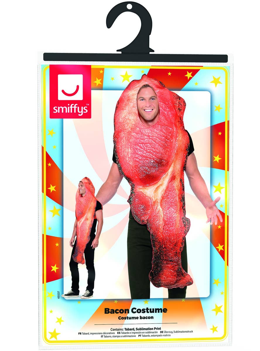 Adult's Funny Bacon Costume - Packaging Image