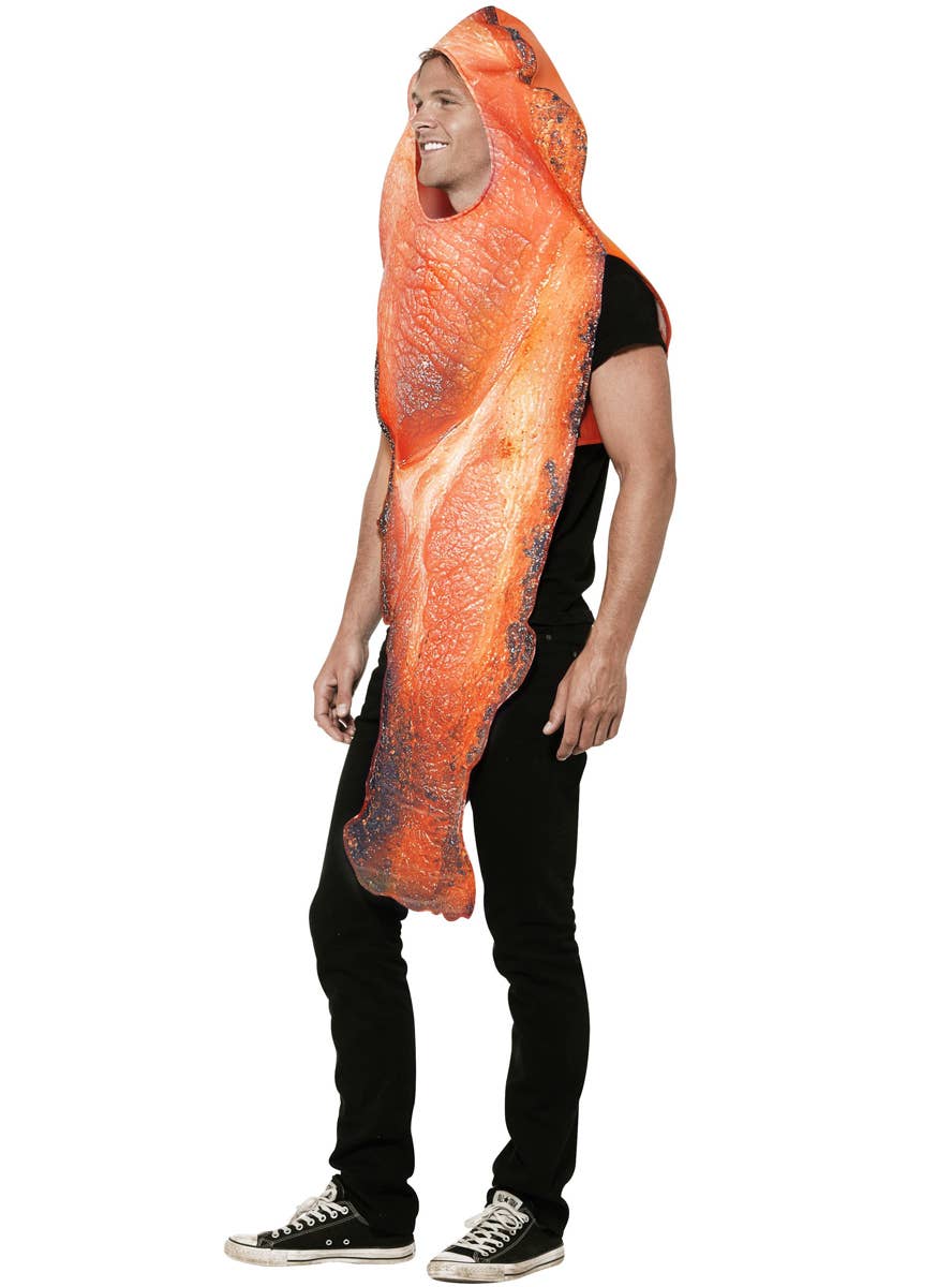 Adult's Funny Bacon Costume - Side Image