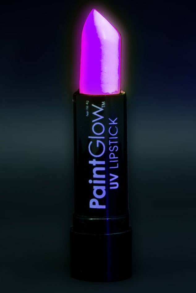 UV Reactive Neon Pink Lipstick Glowing Image