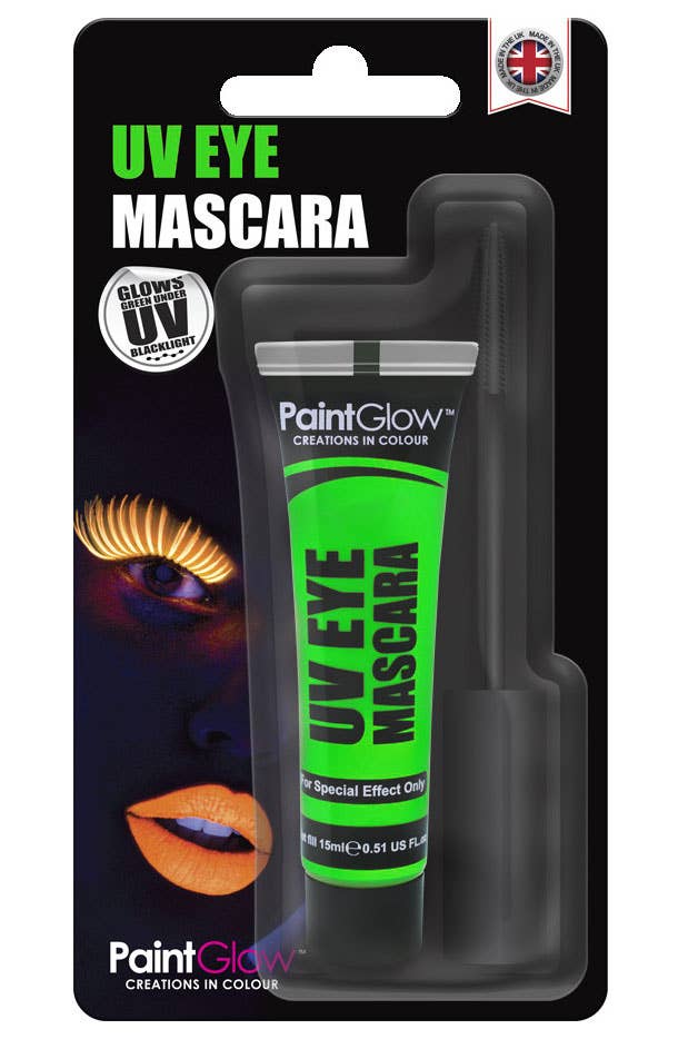 Blacklight Reactive Neon Green Eyelash Mascara Main Image