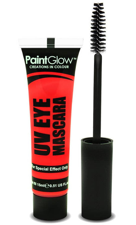 Blacklight Reactive Neon Red Eyelash Mascara Main Image