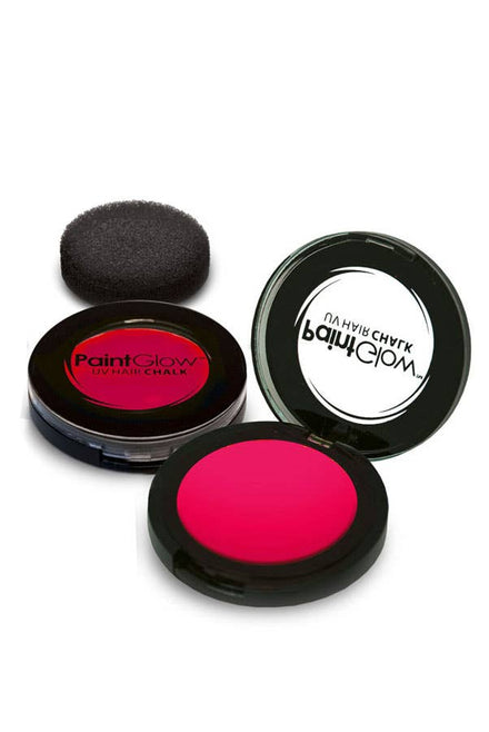 Temporary Neon Pink Blacklight Reactive Hair Chalk Main Image