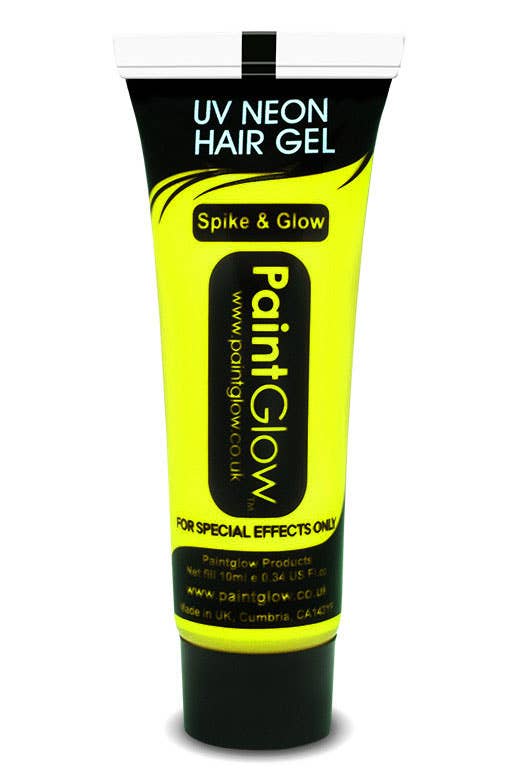 Special Effects Neon Yellow Blacklight Reactive Hair Gel Main Image