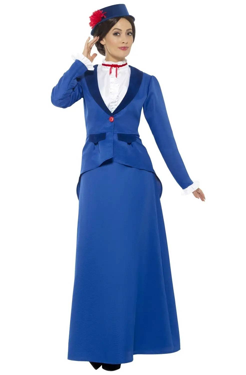 Image of Victorian Nanny Women's Plus Size Mary Poppins Costume - Front View