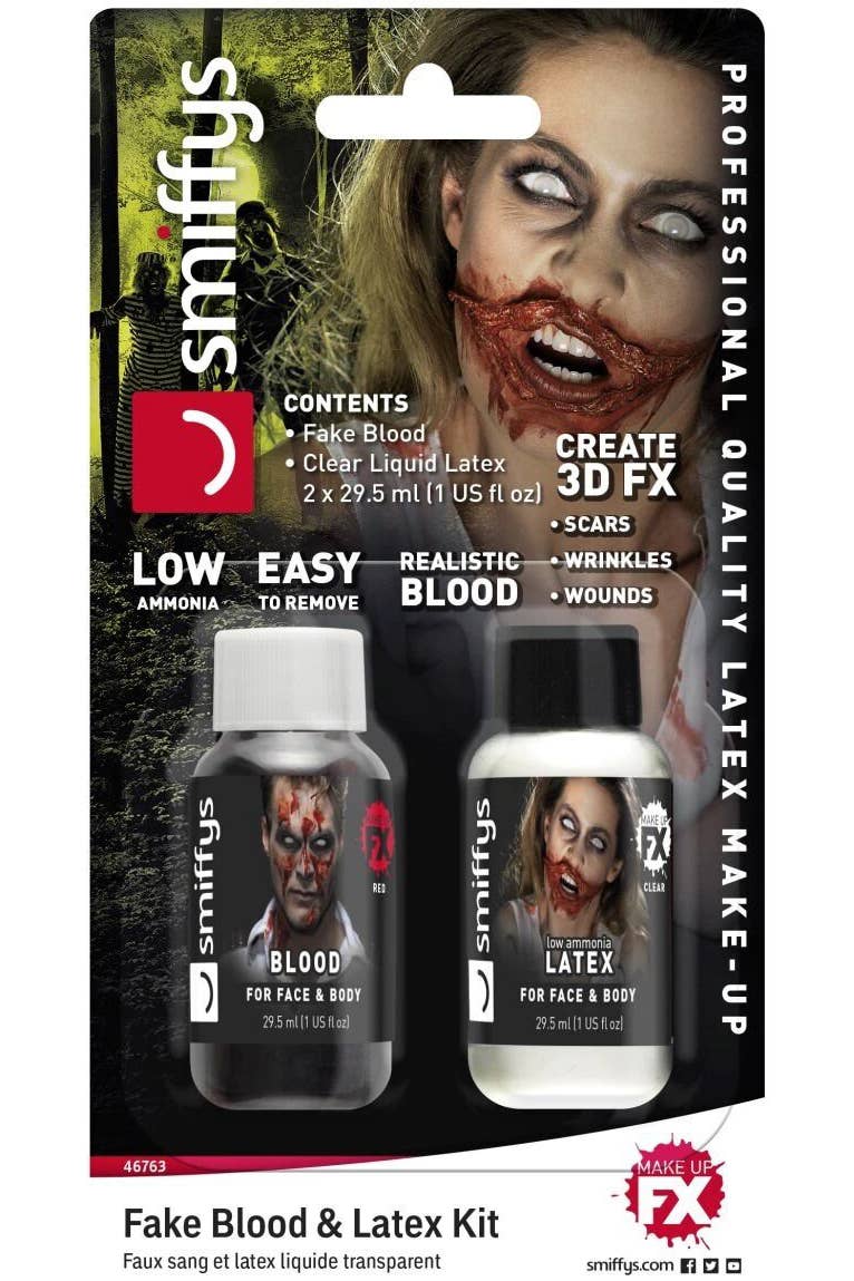Special FX Fake Blood and Latex Makeup Set