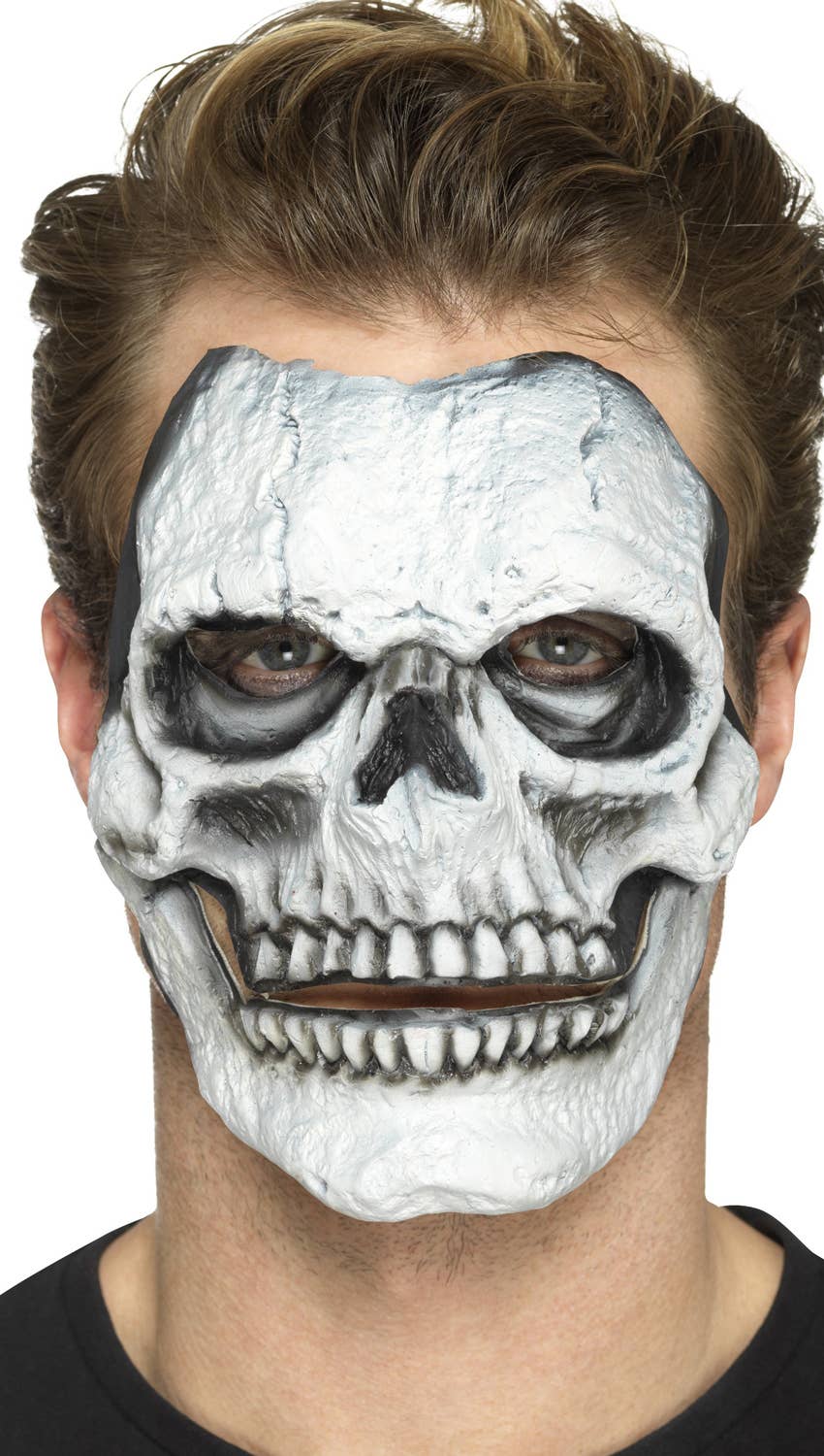 Smiffy's Deluxe Skeleton Face Latex Prosthetic - Image 4