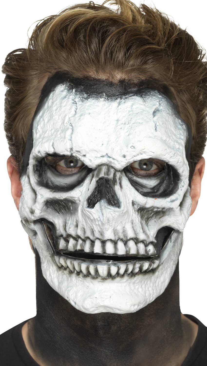 Smiffy's Deluxe Skeleton Face Latex Prosthetic - Image 3