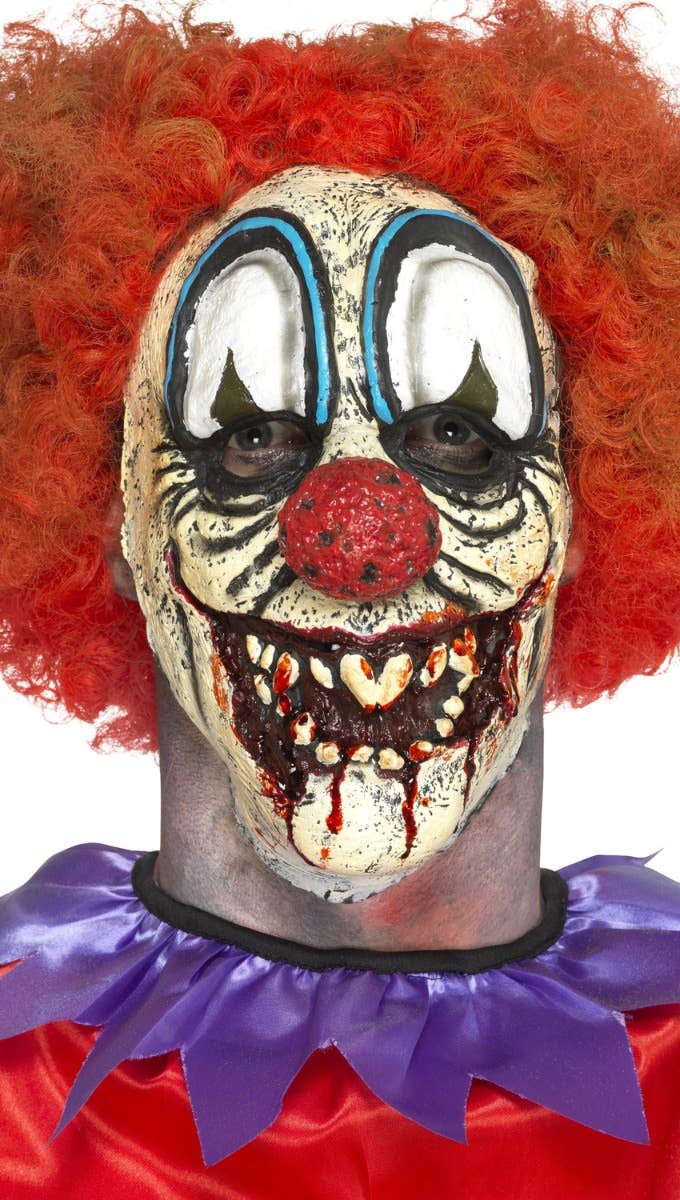 Killer Clown Deluxe Prosthetic Halloween Mask Main Image