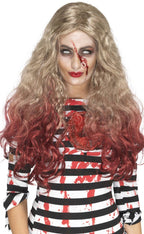 Image of Blood Soaked Womens Blonde Zombie Wig