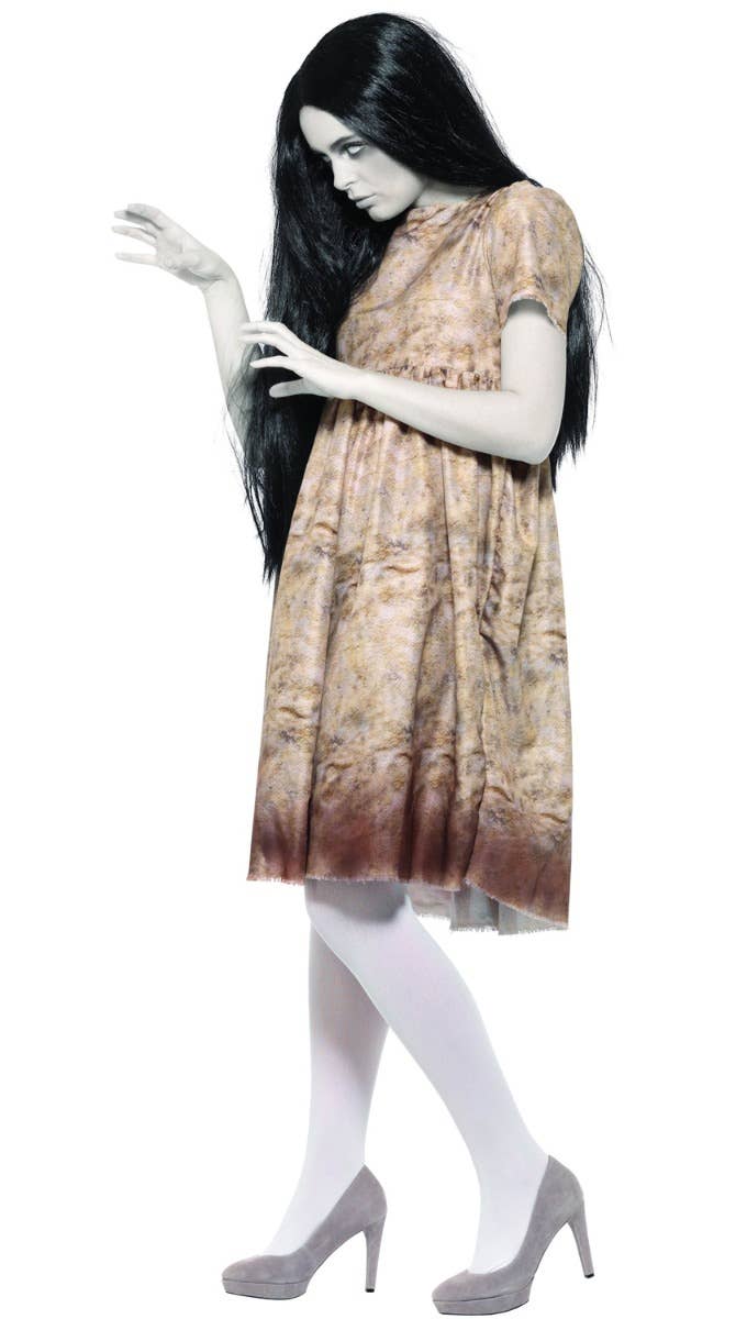 Samara The Ring Horror Movie Women's Halloween Costume Side Image