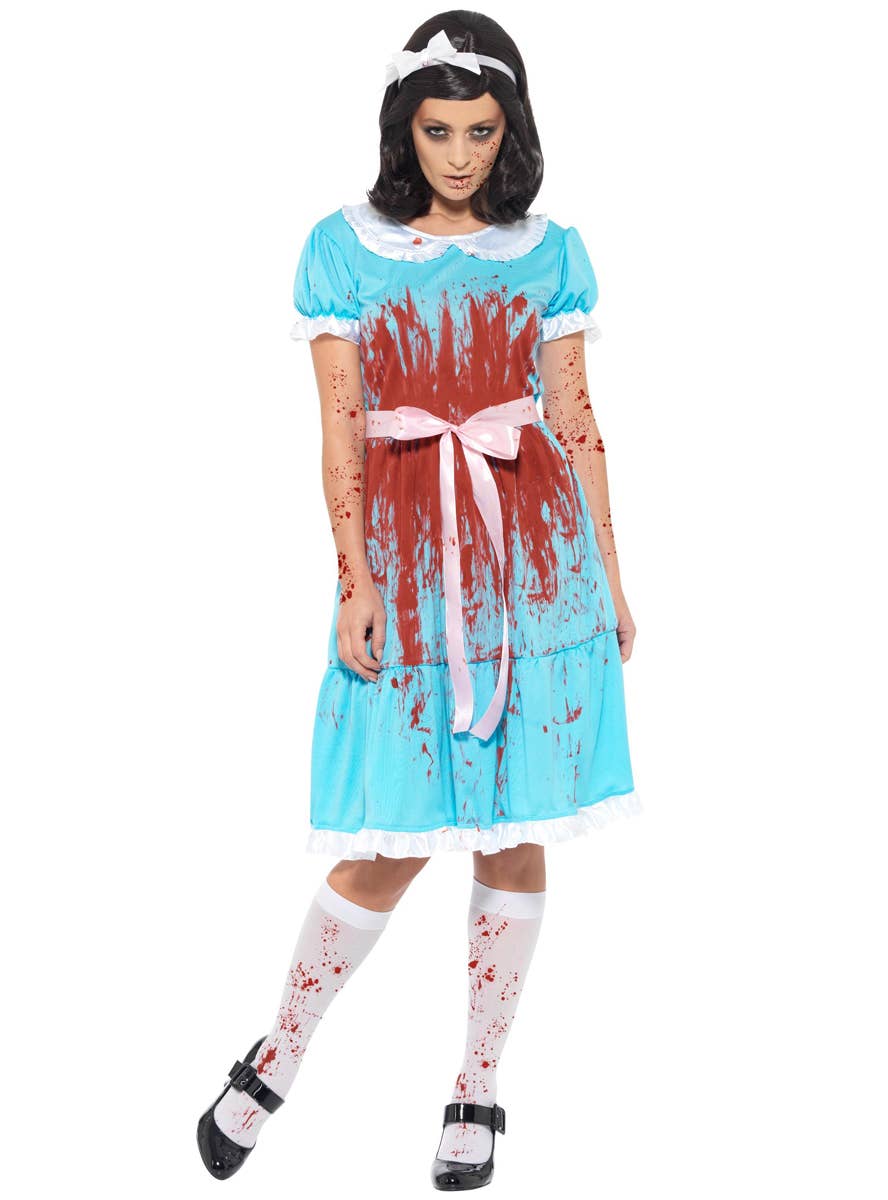 Women's Shining Twin Halloween Costume - Alternate Front Image