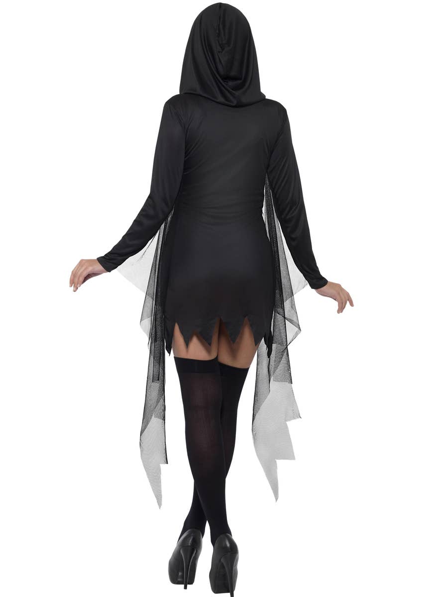 Sexy Grim Reaper Costume for Women - Back Image