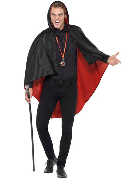 Adult's Vampire Cape Halloween Accessory Set Main Image