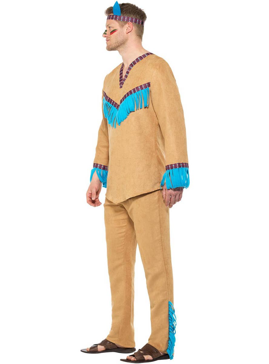 Men's Native Indian Costume - Side Image