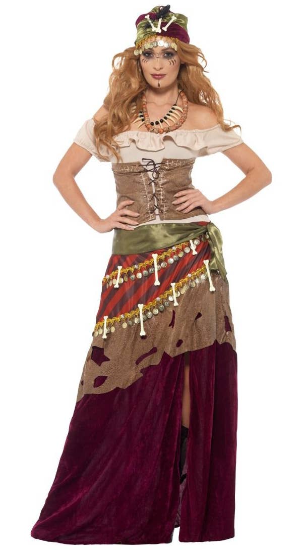 Voodoo Priestess Deluxe Womens Halloween Costume - Main Image