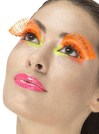Neon Orange Polka Dot Eyelashes