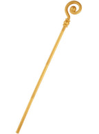 Long Gold Extendable Crozier Costume Staff - Main Image