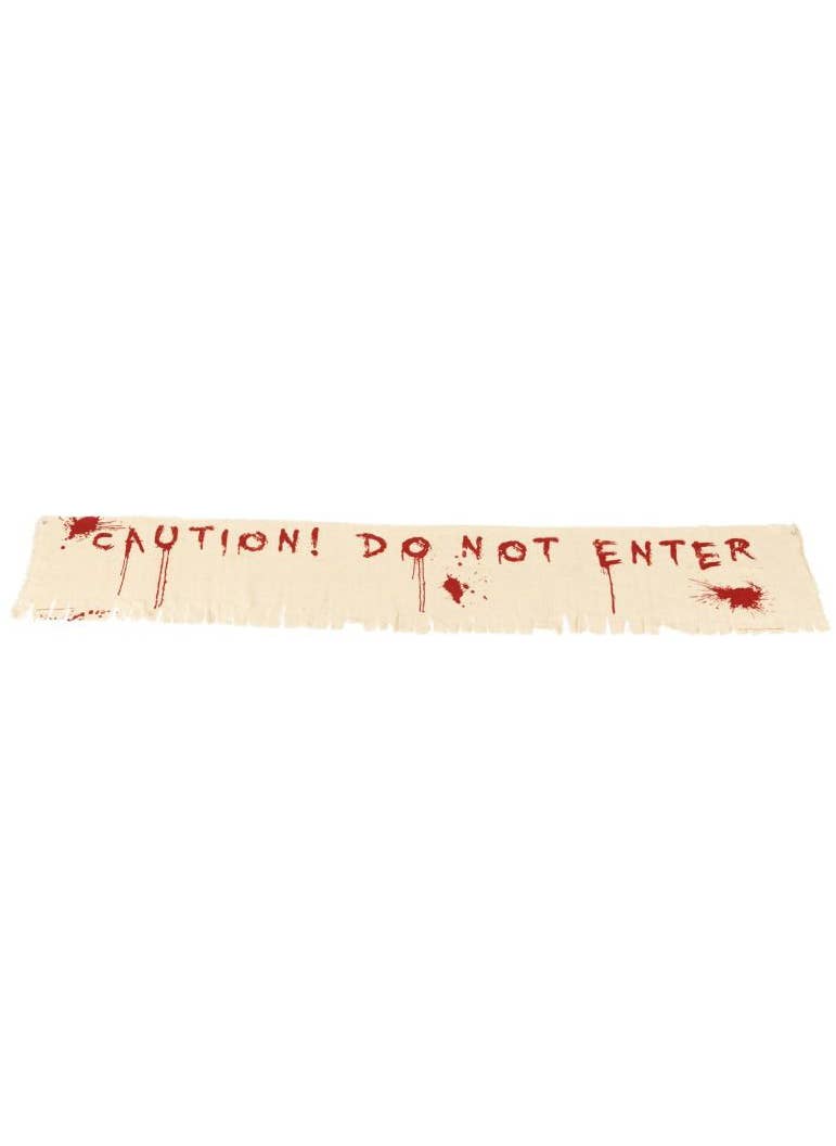 Caution Do Not Enter Blood Splattered Halloween Decoration Banner